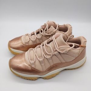 Womens Jordan 11 Low Rose Gold